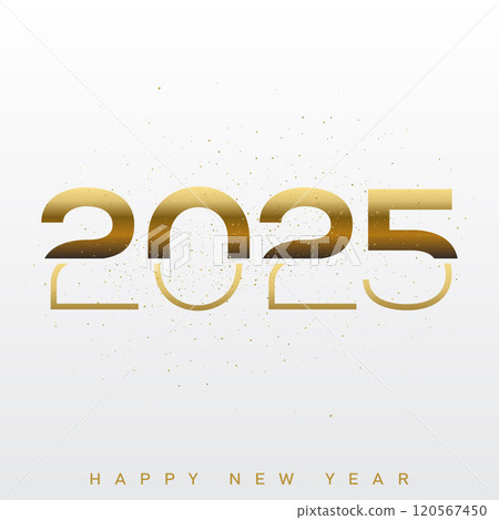 Golden 2025 New Year Celebration with Sparkling Gold and Luxury Design. Vector Golden 2025 New Year Celebration with Sparkling Gold and Luxury Design. Vector 120567450