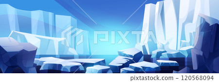 Nordic sea landscape with iceberg and glacier Nordic sea landscape with iceberg and glacier 120568094