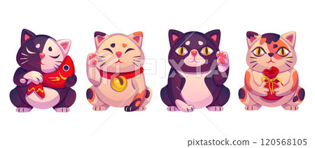 Maneki neko mascot collection 120568105