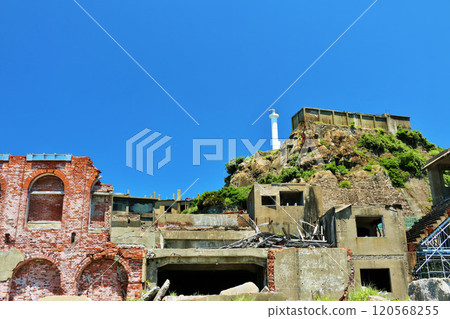 Nagasaki prefecture blue sky warship island 120568255