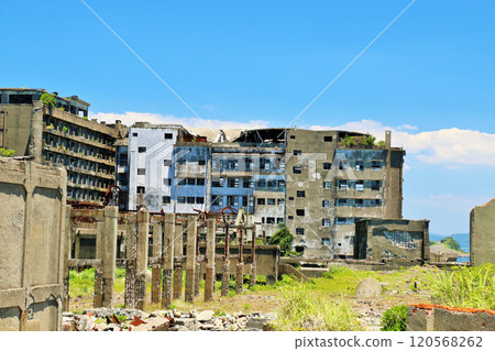 Nagasaki prefecture blue sky warship island Nagasaki prefecture blue sky warship island 120568262
