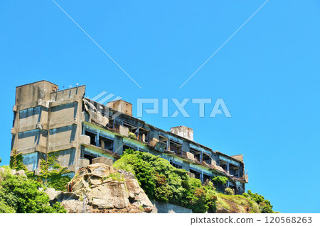 Nagasaki prefecture blue sky warship island Nagasaki prefecture blue sky warship island 120568263