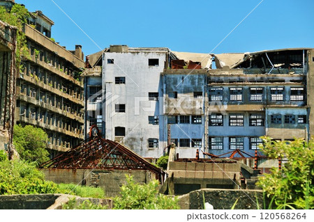 Nagasaki prefecture blue sky warship island 120568264