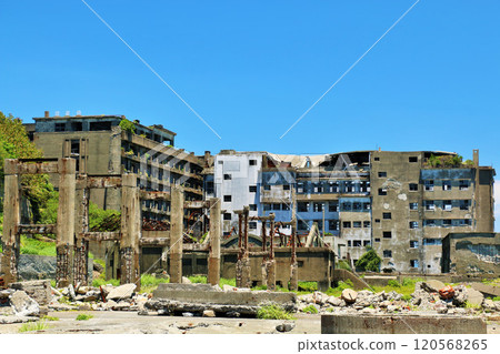 長崎縣藍天軍艦海島 120568265