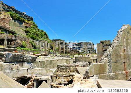 長崎縣藍天軍艦海島 120568266