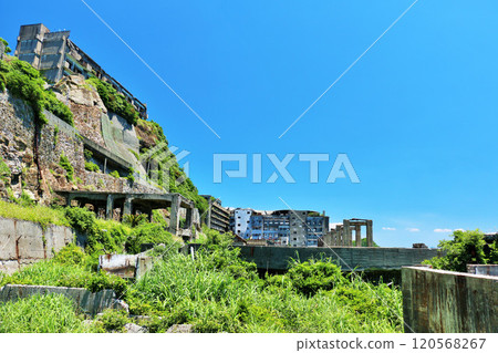 長崎縣藍天軍艦海島 120568267