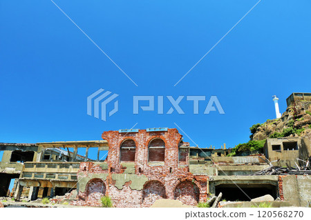 Nagasaki prefecture blue sky warship island Nagasaki prefecture blue sky warship island 120568270