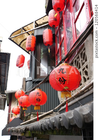 Streets of Jiufen (Ruifang District, New Taipei City, Taiwan) 120568414