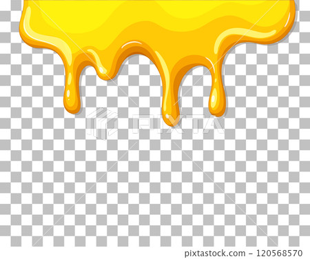 Golden Honey Dripping Illustration 120568570