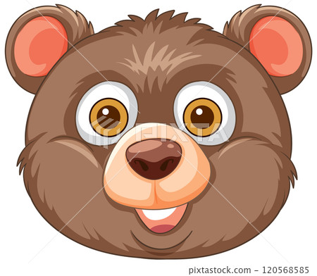 Cute Bear Cartoon Face Illustration Cute Bear Cartoon Face Illustration 120568585