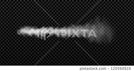 Rocket or jet aircraft smoke horizontal trail, vector realistic white fume airplane launch trace, fog flow, gas steam Rocket or jet aircraft smoke horizontal trail, vector realistic white fume airplane launch trace, fog flow, gas steam 120568928