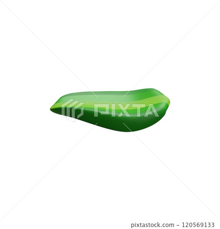 Vector 3d illustration of green bamboo leaf for rice dumplings - zongzi. 120569133