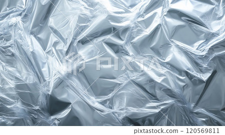 Wrinkled clear vinyl 120569811