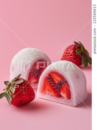 Delicious looking strawberry daifuku 120569815