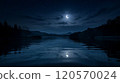 Starry sky reflected on the lake surface 120570024