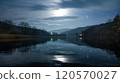 Clouds appearing on the lake surface 120570027