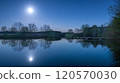 Bright moon reflected on the lake 120570030