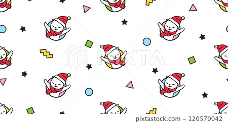 cat seamless pattern christmas santa claus hat kitten calico neko vector cartoon pet star doodle gift wrapping paper polka dot tile background repeat wallpaper isolated illustration design cat seamless pattern christmas santa claus hat kitten calico neko vector cartoon pet star doodle gift wrapping paper polka dot tile background repeat wallpaper isolated illustration design 120570042