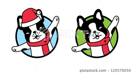 dog vector french bulldog christmas santa claus hat smile happy round icon cartoon character puppy pet doodle symbol illustration clip art isolated design dog vector french bulldog christmas santa claus hat smile happy round icon cartoon character puppy pet doodle symbol illustration clip art isolated design 120570050
