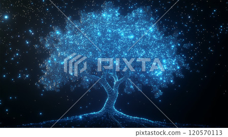 象徵數位科技的光之樹 象徵數位科技的光之樹 120570113