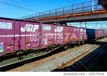 Container freight train Container freight train 120570336