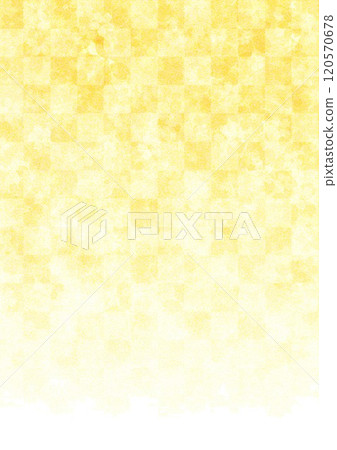 Golden floral pattern on washi paper 120570678