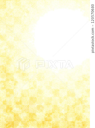 Golden floral pattern on washi paper Golden floral pattern on washi paper 120570680