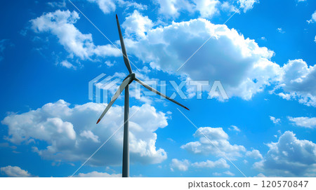Wind turbines for the production of green energy. AI Generated 120570847