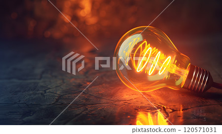Green energy concept with light bulb and nature. AI Generated 120571031