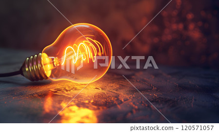 Green energy concept with light bulb and nature. AI Generated 120571057