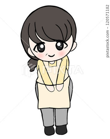 圍裙的母親，母親，家庭 120571182