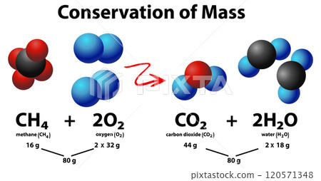Conservation of Mass in Chemical Reactions 120571348