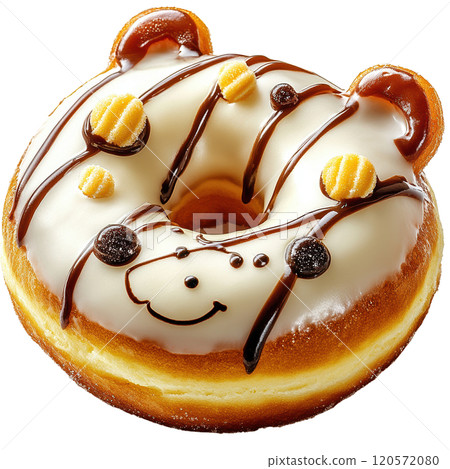 Cute Bear Shaped Vanilla Donut Delight Cute Bear Shaped Vanilla Donut Delight 120572080