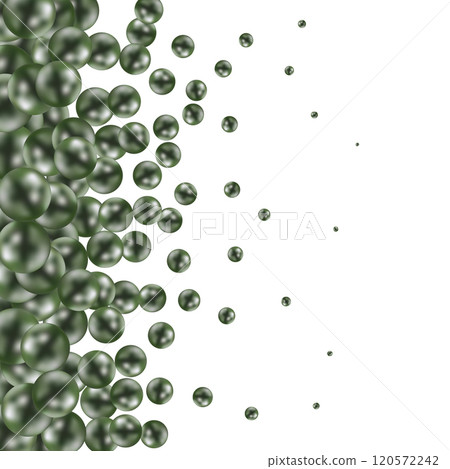 Green pile of balls pattern background. 3d rendering. Eps 10 Green pile of balls pattern background. 3d rendering. Eps 10 120572242