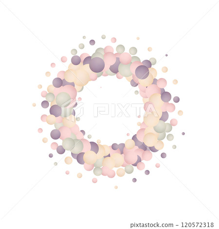 Abstract composition with 3d spheres. Pearls. Photo frame. Eps 10 Abstract composition with 3d spheres. Pearls. Photo frame. Eps 10 120572318