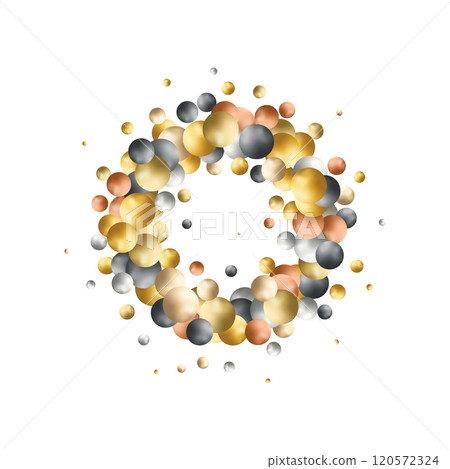 Abstract background. Vector photo frame. Color balls. Eps 10 Abstract background. Vector photo frame. Color balls. Eps 10 120572324