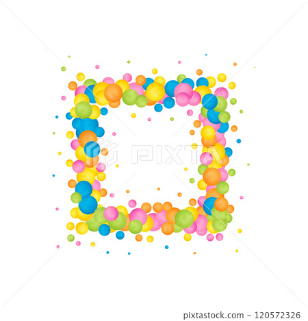Colorful balls background. Vector background made with gradient meshes. Background design for banner, poster, flyer, card, postcard, cover, brochure. Eps 10 120572326