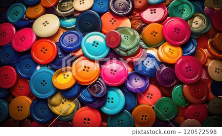 [AI影像]許多彩色按鈕 120572598