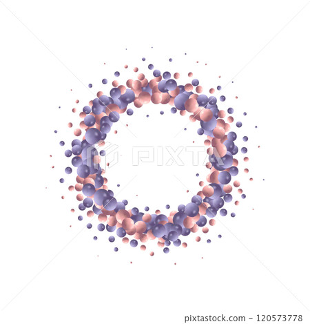 Background full of multi-color 3D glass balls, abstract shiny and glossy vector background. Eps 10 120573778