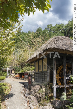 [Vertical photo] Frog Shrine in Gero Onsen Gassho Village 120573831