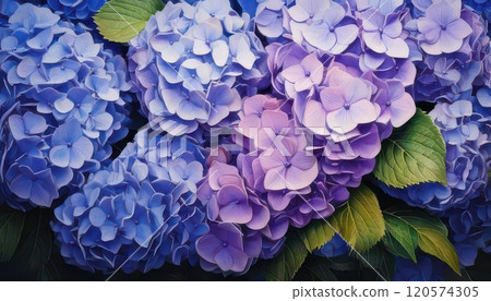 AI image: Hydrangea in full bloom 120574305