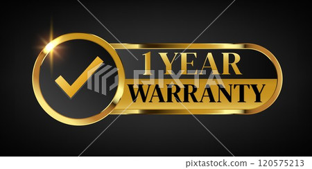 1 year warranty golden banner 1 year warranty golden banner 120575213