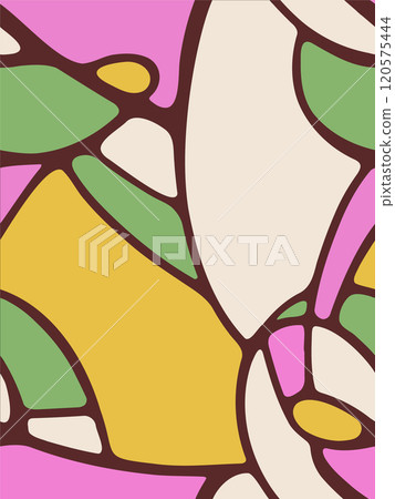 vector seamless abstract pattern with purple outline 120575444
