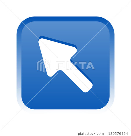 Button-style square with arrow icon material 120576534