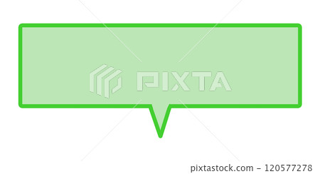 Simple horizontal speech bubble 4 (green) Simple horizontal speech bubble 4 (green) 120577278