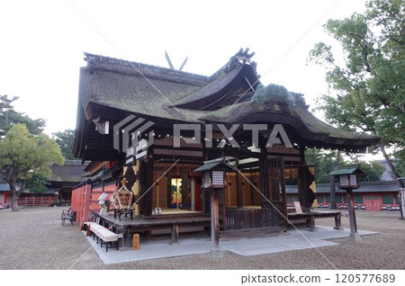 Sumiyoshi Shrine (Sumiyoshi Taisha) in Osaka 120577689