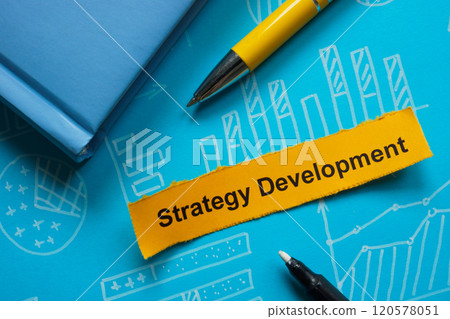 Strategy development with charts. Business planning. Strategy development with charts. Business planning. 120578051