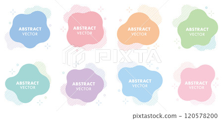 Abstract frame shapes colorful striped frames set Abstract frame shapes colorful striped frames set 120578200