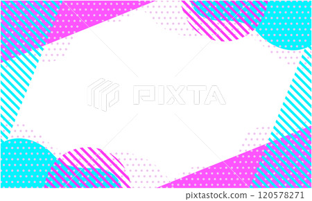 Pop geometric pattern background material 11 Light blue Pink Retro style frame Pop geometric pattern background material 11 Light blue Pink Retro style frame 120578271