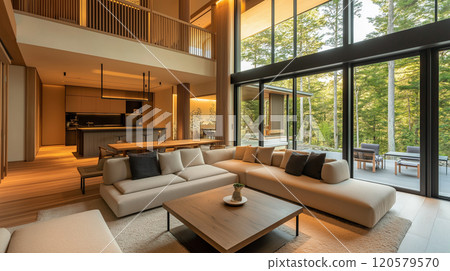 Luxury villa living room Luxury villa living room 120579570